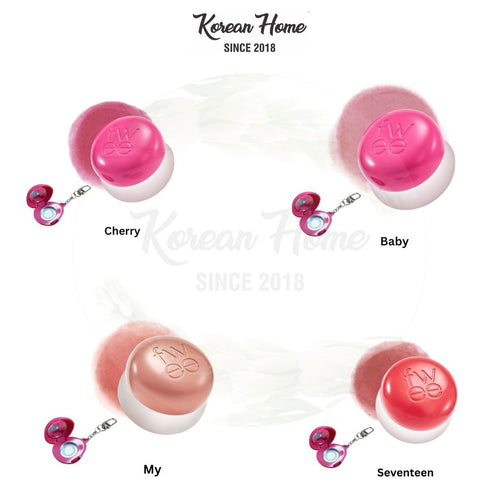 FWEE - Keyring Lip&Cheek Blurry Pudding Pot RD01